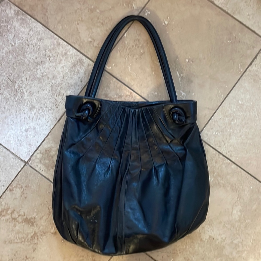 Black leather HOBO International Purse